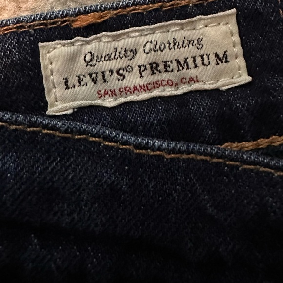 Levi’s 511 Premium Mens Jeans Tag Size 36x30 Measures 35x29 Dark Wash Blank Tag - Picture 3 of 16